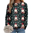 thumbnail image 2 of Futezty Women Christmas Sweatshirts 3D Digital Print Novelty Pullover Tops Funny Santa Xmas Tree Graphic Holiday Outfits, 2 of 7