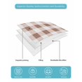 thumbnail image 5 of Quilts Twin Size, Brown Checkered Soft Comforter Bedding Set for Bed, Farmhouse Buffalo Plaid Lightweight Quilted Bedspread with Pillow Cover(2 Pieces) for All Season, 68x86 Inch, 5 of 6