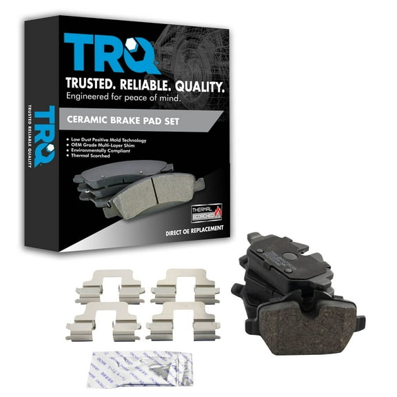 TRQ Rear Premium Posi Ceramic Brake Pad Set for Mini Cooper Countryman Paceman BFA73539