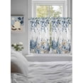 thumbnail image 3 of Blue Eucalyptus Coastal Living Room Curtains 2 Panel, Beach Starfish Shell Nautical Cafe Window Treatment, Farmhouse Bedroom Bathroom Kitchen Curtains Drapes 104"x54", 3 of 6