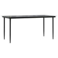 thumbnail image 5 of vidaXL Patio Dining Set Patio Table and Chair Set Black Textilene and Steel, 5 of 56