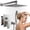 Brushed Nickel, variant on TVOFEK 10 inch Shower Faucet Set Wall Mounted, Bathroom Rain Shower Head System with handheld Combo, Pressure Balanced Valve and Fixtures, Matte Black