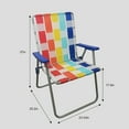 Mainstays High Back Steel Frame  Strap Chair, Multicolor2 Pack