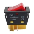 thumbnail image 1 of Rocker Switch Heavy Duty 4 Pin DPST IP67 Sealed KCD4 Waterproof T85 12V 24V Auto Boat Marine With LED ,Easy to Install, 1 of 5