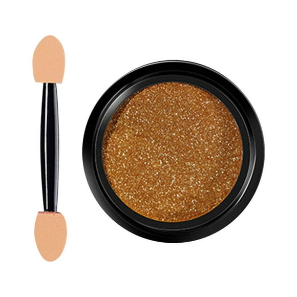 Xihbxyly Polvo para Uñas Cromado, Efecto Espejo, Pigmento Dorado Champán Maillard, Textura Suave y Fina, Fácil Aplicación con Esponja, Uñas Naturales Acrílicas En Gel, Ideal para Amantes Del Arte de
