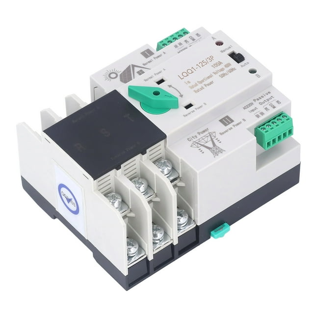 Interruptor de transferencia de energía, interruptor de transferencia automática de doble potencia 3P Interruptor de transferencia automática de doble potencia altamente versátil