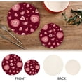 thumbnail image 3 of SKYSONIC Love Heart Romantic Pot Holders Trivets, 2 Pcs Heat Resistant Trivets,Valentine Pink Wing Cotton Thread Weave Mats for Hot Pads Pans Pot Bowl Teapot for Kitchen Decor, 3 of 7