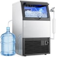 thumbnail image 2 of Snowyermine Residential/Commercial Ice Maker, 150 lbs/24H, 33 lb Storage Bin, Dual Water Inlet, Built-In or Freestanding Under Counter Ice Machine, Self-Cleaning for Restaurant, Bar, Cafe & Home, 2 of 13
