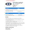 thumbnail image 2 of Oil Cooler Gasket - Compatible with 2001 - 2014 GMC Yukon XL 1500 - AC Delco, 2 of 2