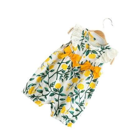 

All Over Print Round Neck Other Sleeveless Multicolor Baby Rompers (Baby s)