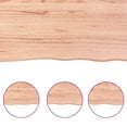 thumbnail image 4 of vidaXL Bathroom Countertop Light Brown 200x60x(2-4)cm Treated Solid Wood, 4 of 7