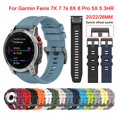thumbnail image 2 of Correa de silicona QuickFit para reloj inteligente Garmin fenix 7X 7 7S 6X 6 Pro 6S 5 5X Plus, Correa para fenix 7 6, 2 of 4