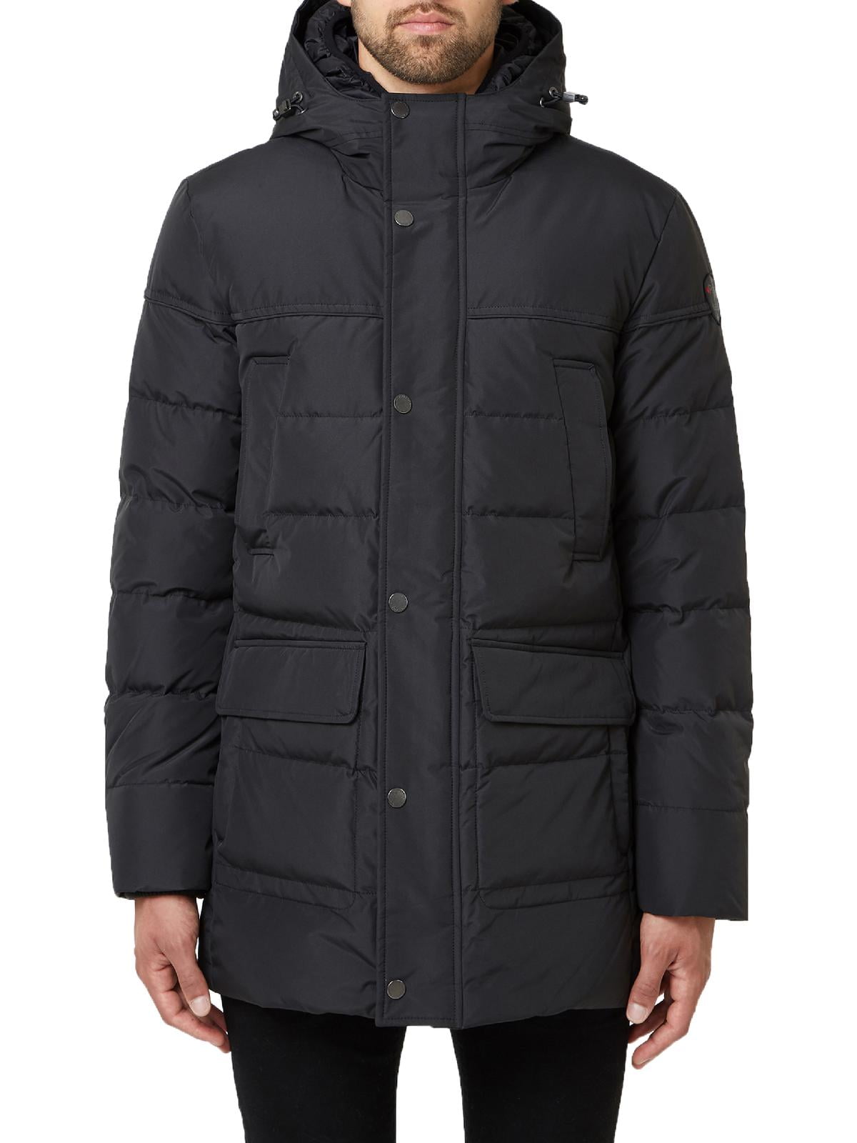 Pajar Teller Men’s Quilted Duck Down Insulated Parka Coat with Attached ...
