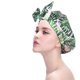 thumbnail image 3 of 3 gorros de ducha reutilizables, gorro de ducha ajustable para mujeres, doble capa con forro de satén, 3 of 5