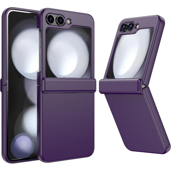 Designed for Galaxy Z Flip 5 Case with Hinge Protection, Samsung Flip 5 Case,Slim and Thin Full Protective Shockproof Phone Cover Case for Z Flip 5 5G(2023)- Clear