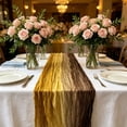 thumbnail image 4 of Yeciiwht Gradient Crinkle Table Runner – 71*35in Boho Sheer Gauze Table Flag for Wedding Party Decor, Multicolor Blended Draping Cloth for Dining & Event Tables, 4 of 6
