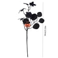 thumbnail image 3 of Halloween Spooky Artificial Twig Branch Floral Pick, Plastic Vase Filler with Pumpkin Face Spider Detail for Tabletop Porch Yard Party Decor, 3 of 5