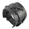 thumbnail image 1 of 5.2cm de ancho de cuero Biker para hombre marrón / negro brazalete Sunnimix Pulsera para hombre Punk Biker, 1 of 8
