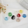 thumbnail image 4 of 20 piezas hilos de coser coloridos + 20 rejillas bobinas de máquina de coser de plástico transparente Likrtyny decoración de arte, 4 of 6