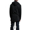 thumbnail image 3 of Victorious Long Length Fishtail Cloak Pullover Hoodie JK700 - Black - Large - J1A, 3 of 5