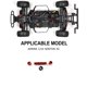thumbnail image 4 of Bewildely Eje de rueda de acero 1/10, 4 Uds. Para ARRMA SENTON 3S RC, pieza de coche RC, accesorios de coche, piezas de repuesto, pieza de Kits de construcción modelo, 4 of 6