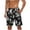 Black ①, variant on Chiccall Mens Hawaiian Shorts Topical Beach Graphic Lightweight Swim Trunks Big Summer Elastic Waist Drawstring Shorts with Pockets L Blue
