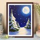 thumbnail image 5 of Cuadros Decorativos Kit de noche de Navidad de pintura de diamante de taladro redondo completo 5D DI Likrtyny embutido en tela, 5 of 9