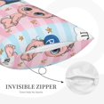 thumbnail image 5 of Bixox Boy Girl Printed Pillow Protector,Super Soft Ideal for Home,Guests,Rentals - 16"x24", 5 of 8