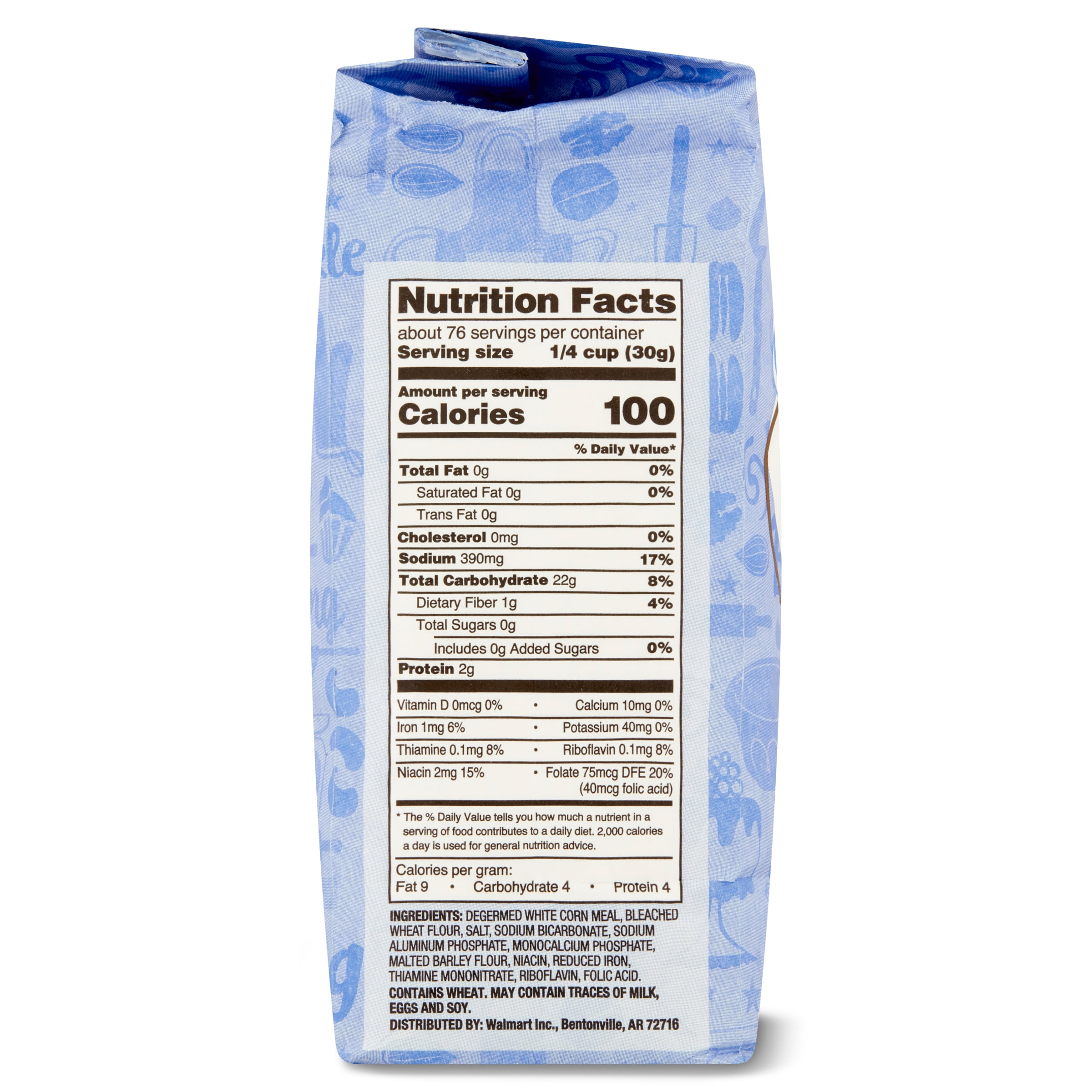 Great Value Self Rising White Cornmeal, 5 lbs