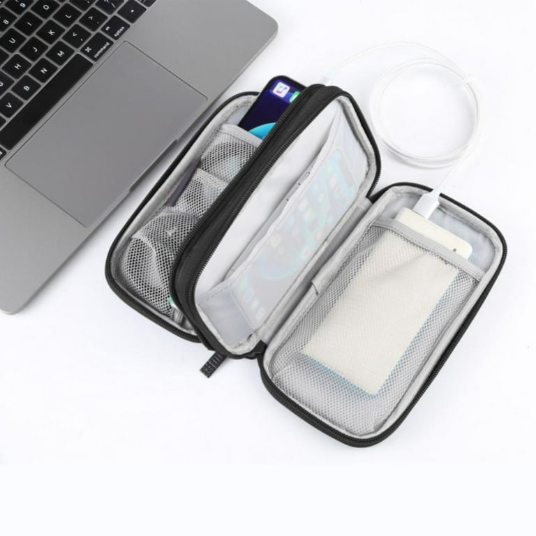 Electronic Cable Organizer Bag - Portable Travel Double Layers Electronic  Digital Accessories Storag…See more Electronic Cable Organizer Bag 