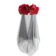 thumbnail image 3 of Qarigey Tocado de Halloween Puesta en escena Elementos de utilería para jugadores de rol Accesorios coloridos para el cabello para mujeres Suministros Accesorio para el cabello Rojo, 3 of 6