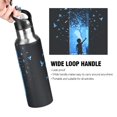 thumbnail image 4 of Yayeee 20oz Insulated Water Bottle Double Wall Stainless Steel with Flip Straw Lid, Blue Butterfly, 4 of 7