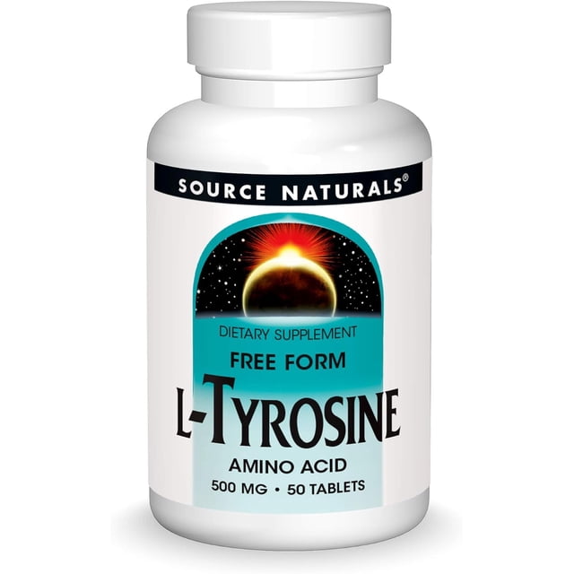 Source Naturals | L-Tyrosine, 500 Mg, 50 Tabs | L-Tirosina, 500 Mg, 50 Tabletas