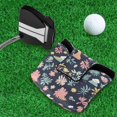 thumbnail image 5 of Haosy Mountain Dinosaur Leaf Golf Mallet Putter Cover Strong Magnetic Leather Golf Club Headcover Closure, 5 of 7