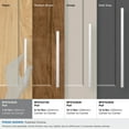 thumbnail image 4 of Amerock Merced 7-9/16 inch (192mm) Center-to-Center Polished Chrome Cabinet Pull, 4 of 7