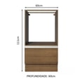 thumbnail image 2 of Mueble de Cocina para Horno y Microondas 60 x 60 cm 1 Puerta Sin Tablero Glamy Madesa, 2 of 5
