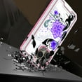 thumbnail image 4 of Designed for Samsung Galaxy S23 5G Modern Design Pattern Fused Hybrid Hard PC + TPU Rubber Shockproof Drop Protection Impact Phone Case Cover [Purple Lily], 4 of 4