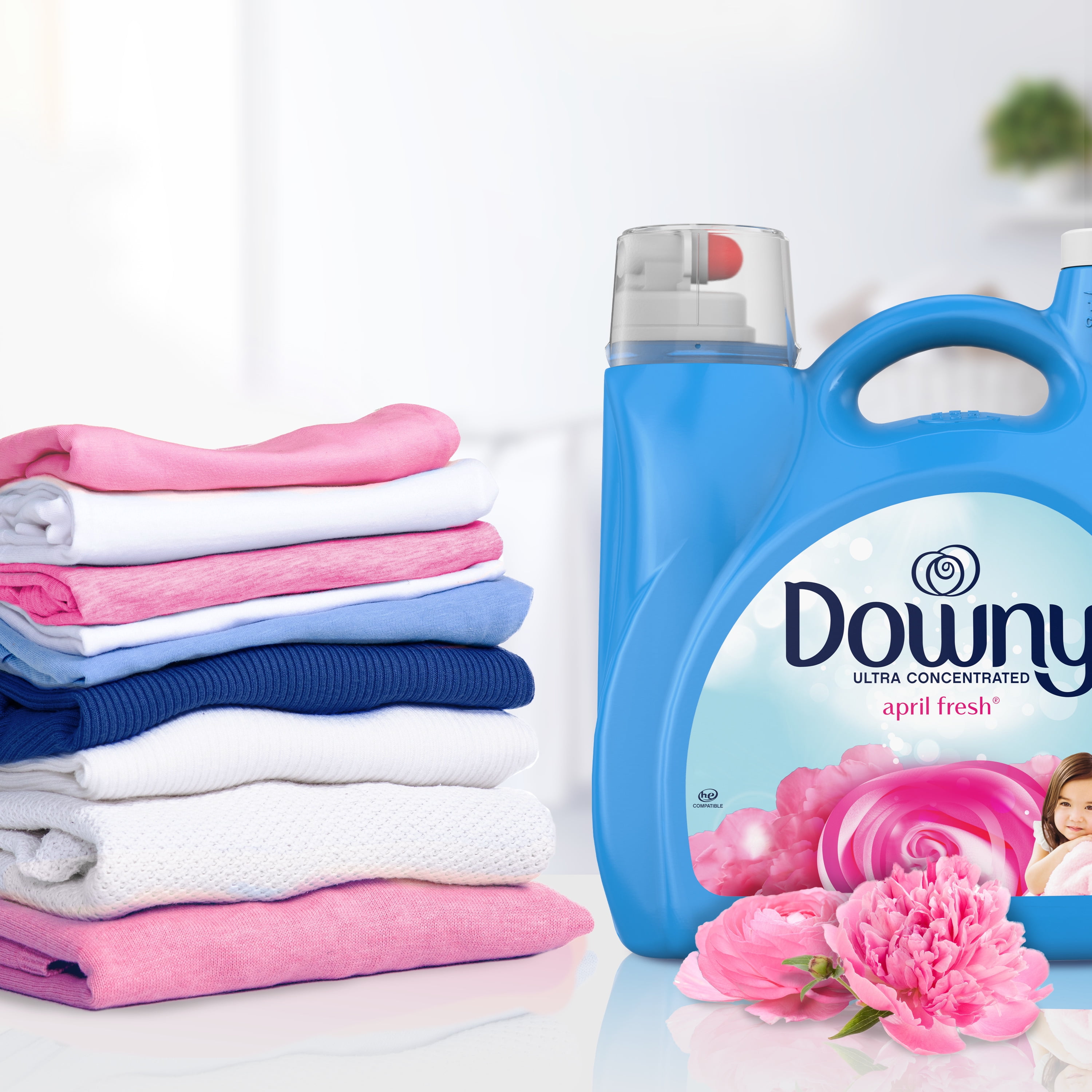 Downy April Fresh Conditioner Fabric Softener, 3 ct / 48 fl oz
