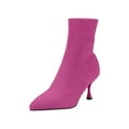 thumbnail image 2 of Womens High Heel Shoes Knitted Pointed Sock Shoes Dress Party Court Shoes Ladies Heel Wedding Shoes Hot Pink 7.5, 2 of 6