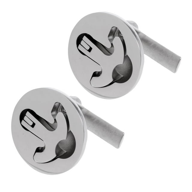 2x Pestillo De La Cerradura Cerradura Giratoria Manija De Elevación de material acero Inoxidable 316 De 2 " Sharpla Cierre de levantamiento de la compuerta