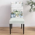 thumbnail image 4 of Dining Chair Covers Set of 6,Thanksgiving Colorful Pumpkin Universal Stretch Kitchen Seat Covers Parsons Chair Protector Slipcover for Home Restaurant Party Decor,Autumn Leaf Flower Rustic Wood, 4 of 6