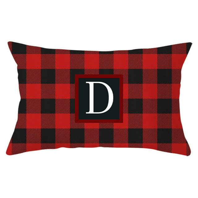 Funda de almohada navideña con diseño de muñeco sin rostro, gnomo enano, duende, enrejado, árbol de Navidad, copo de nieve, lino estampado, funda de almohada para sofá, funda de almohada de piel de me