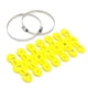 thumbnail image 2 of Protector de tubo de escape de motocicleta, ajuste universal para motocicleta, color amarillo, 2 of 5