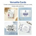 thumbnail image 3 of Avery Cards with Flourished Edges, 6" x 9", Glossy White, 10ct, 3 of 8