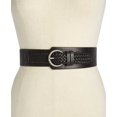 thumbnail image 1 of INC International Concepts Ceinture Extensible Tissée Asymétrique pour Femmes, Noire, Moyenne / Grande, 1 of 3