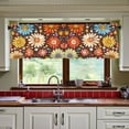 thumbnail image 3 of Yayeee Kitchen Curtains Tier Set of 2 Light Filtering 57"x24" Over Sink Window Panels, Blooming Flowers, 3 of 7