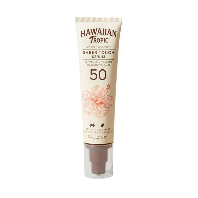 Suero Corporal Hawaiian Tropic SPF 50 con Ácido Hialurónico para Mujer