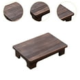 thumbnail image 6 of Kuntesetty Wood Low Coffee Table Balcony Tea Table for Window Sill Sitting on The Floor 40x28x10cm, 6 of 9
