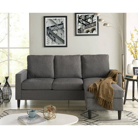 Mainstays Apartment Reversible Sectional, Multiple