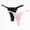 Pink-1, variant on Women's 2 Pack Satin G String Thongs Low Rise Silky Sexy Thongs Panties Underwear (Black-2,M)
